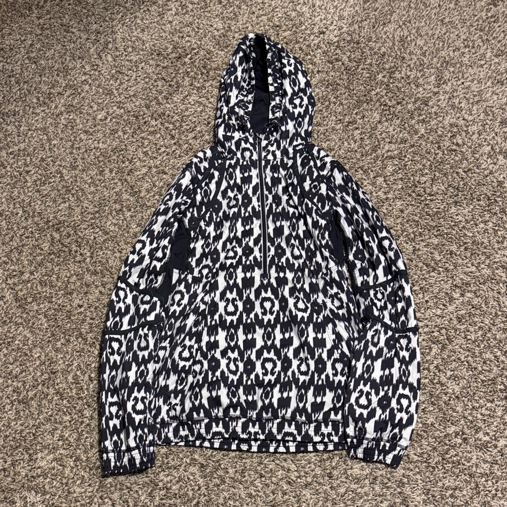 lululemon athletica Black and White Patterned Hoodie